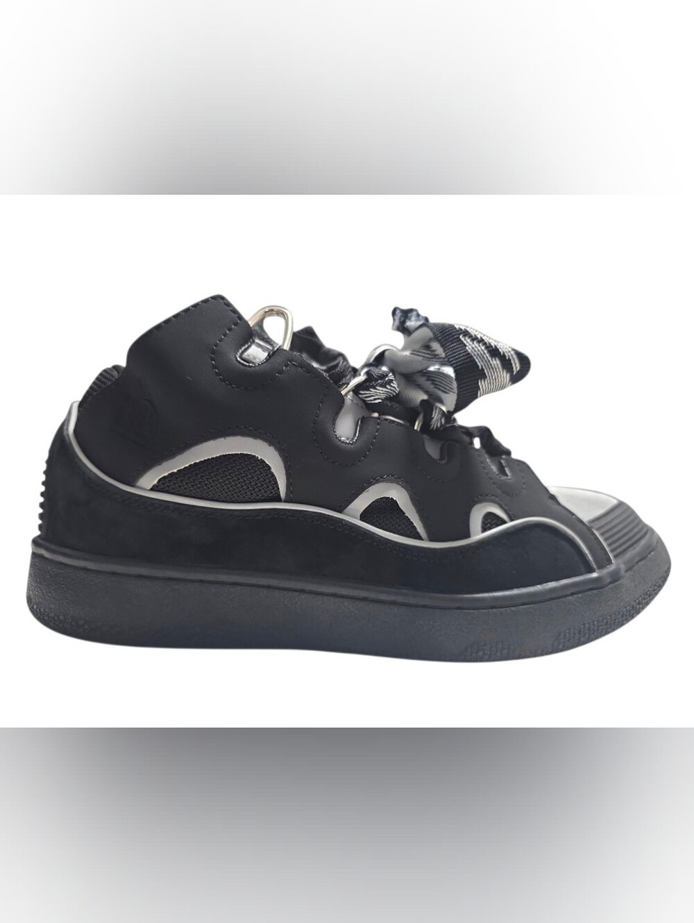 Lanvin Curb Sneakers 'Black Grey Sz 10